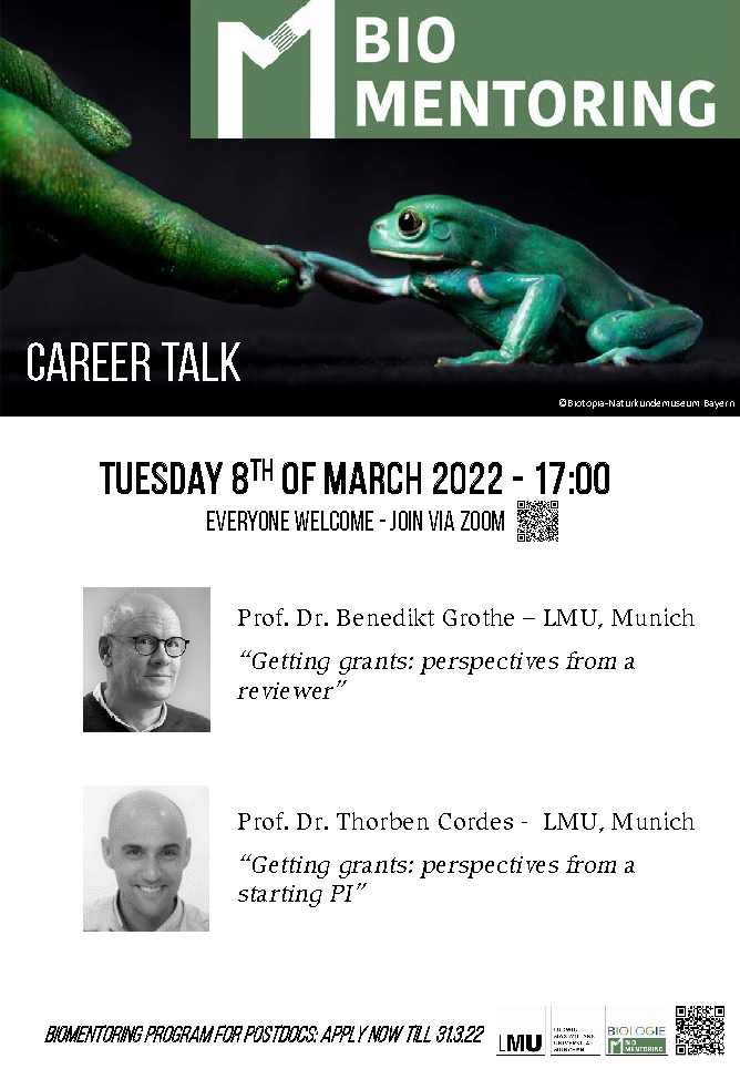 Career talk: Lecture on academic career issues - Faculty of Biology