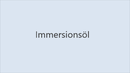 Immersionsöl